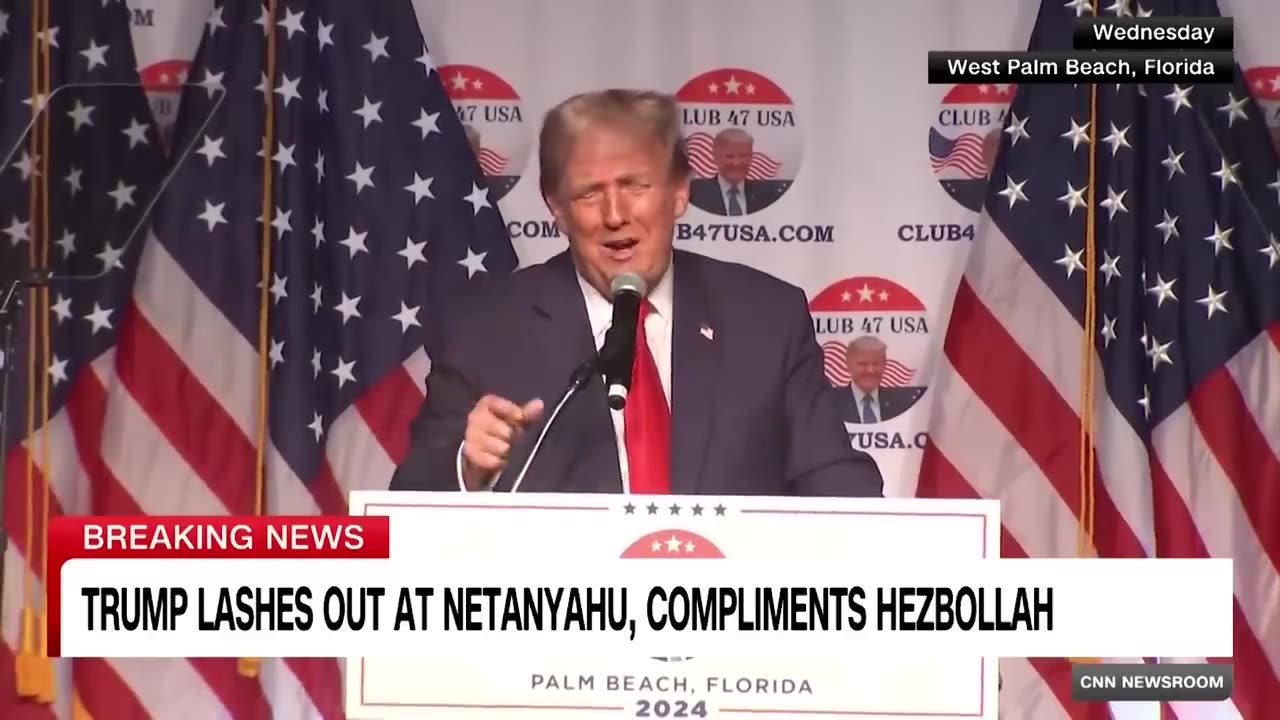 Trump is criticized for praising hezbollah