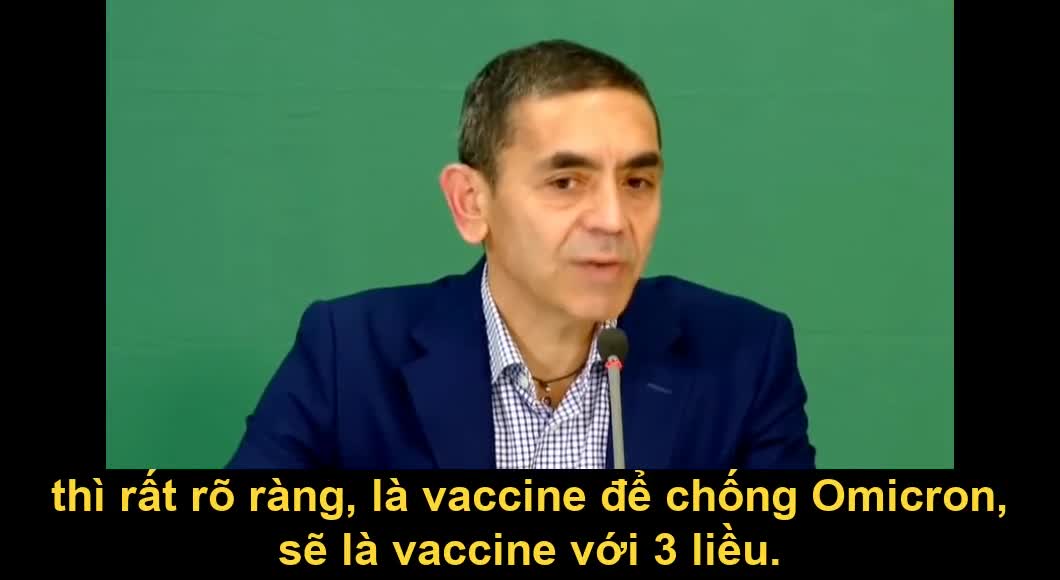 Biontech CEO: Vaccine chống Omicron sẽ cần 3 liều