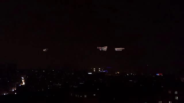 COWS FLYING WITH THE THREAD