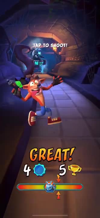 Frosty Dingodile Boss Gameplay - Crash On The Run!