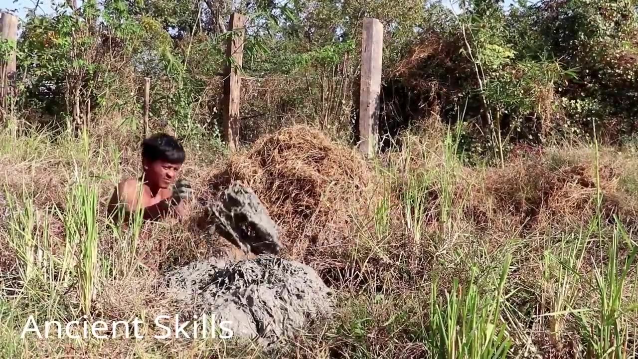 [Full Video]Build The Most Mud House Shaped Alberta A & Beautiful Swimming Pool By Ancient Skills