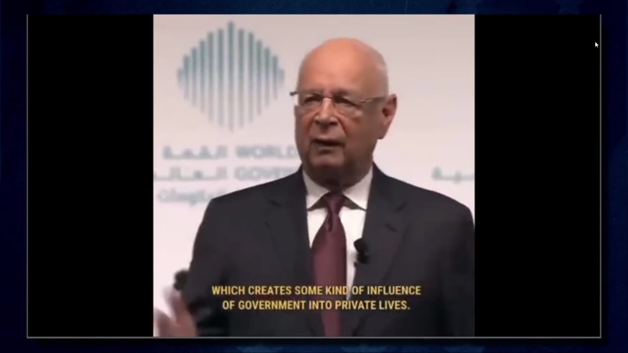 KEEP UP THE PRESSURE: Criminal Globalist Scum, Klaus Schwab, is Nervous