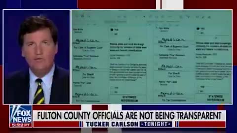 Tucker Carlson on Duplicated Ballots, Falsified Tally Sheets, and Mail-In Ballot Fraud