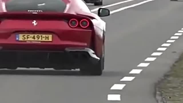 Ferrari 812 Superfast Acceleration ⚠️ Unbelievable sound!