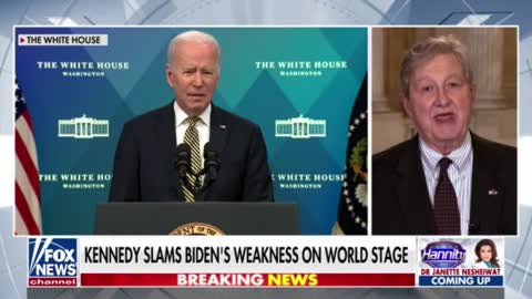 Sen. John K says that Biden "has gotten it right once in a row" with sanctions against Russia