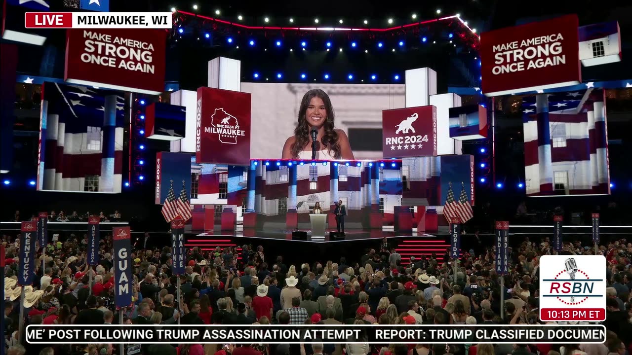 WATCH: Kai Madison Trump at 2024 RNC in Milwaukee, WI - 7/17/2024