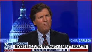 Tucker reacts to Fetterman’s nonsensical debate performance