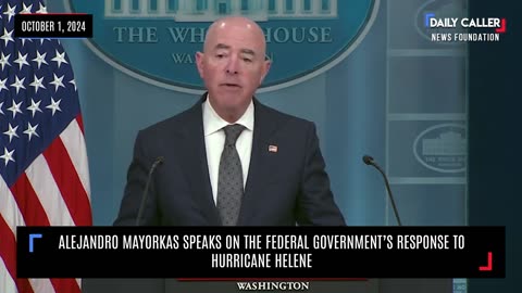 Alejandro Mayorkas Speaks On The Federal Government’s Response To Hurricane Helene