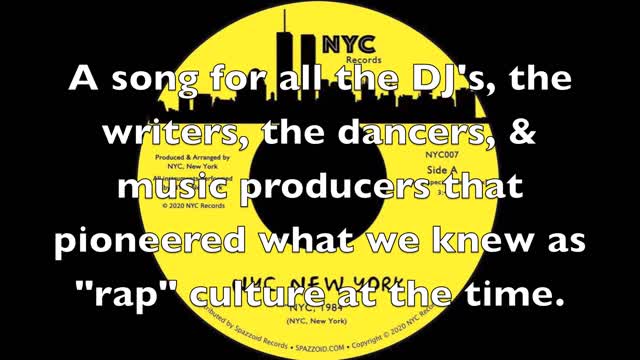 NYC RECORDS Presents "NYC, 1984"!!! (Limited Edition 7" of 150 Copies)