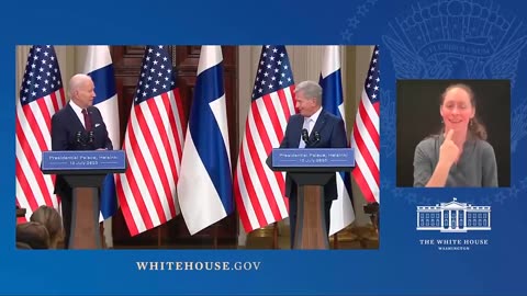 Joe Biden's press conference with Finland's president Niinistö