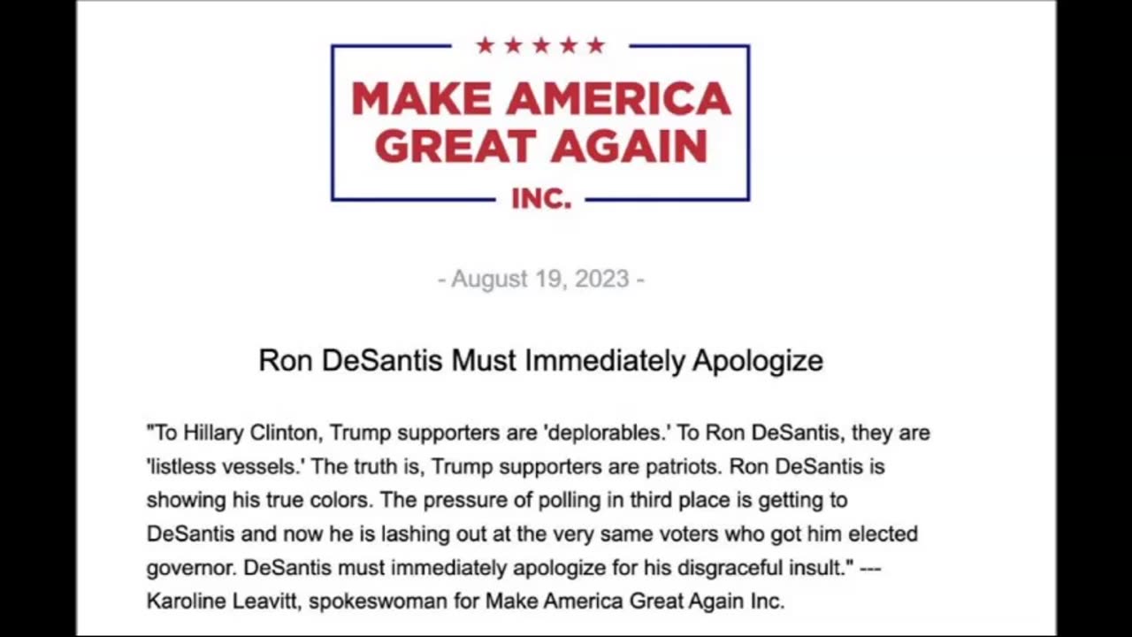 Rino Ron calling Trump supporters 'Listless Vessels'