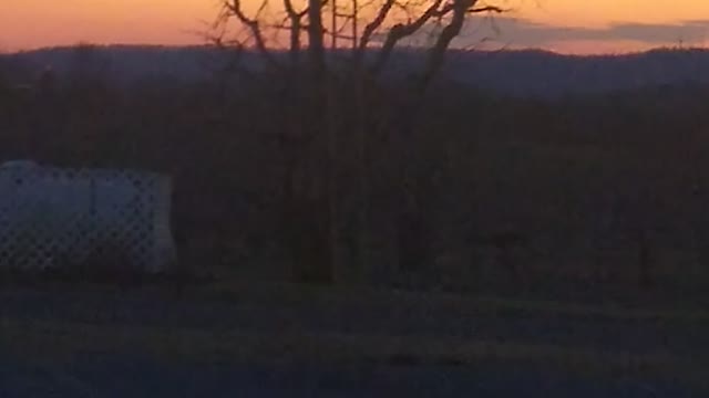 Sunset at Strites Orchard, Hershey PA Feb 23, 2022