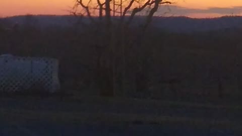 Sunset at Strites Orchard, Hershey PA Feb 23, 2022