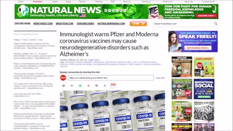 BREAKING: Alex Jones Pfizer Vaccine Linked To Infertility & Alzheimer's!!