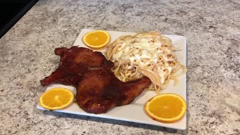 Chuletas Ahumadas de Cerdo a la Naranja, con Sólo 3 Ingredientes! EXTRA DELICIOSAS.