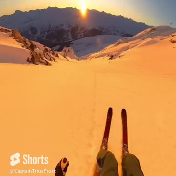 The Art of Skiing and Snowboarding #Shorts #Skiing #Snowboarding #FullSend Beauty
