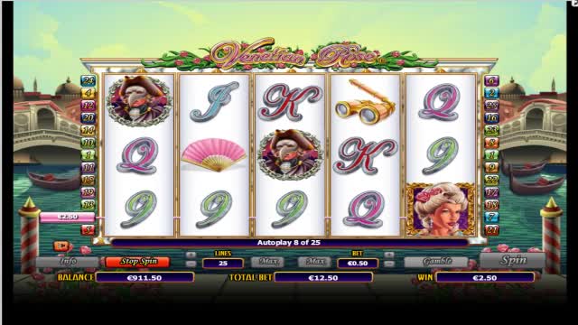 Venetian Rose Slot 150 free chances on Mega Exclusive free bonus link
