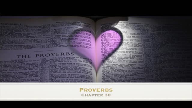 Proverbs chapter 30