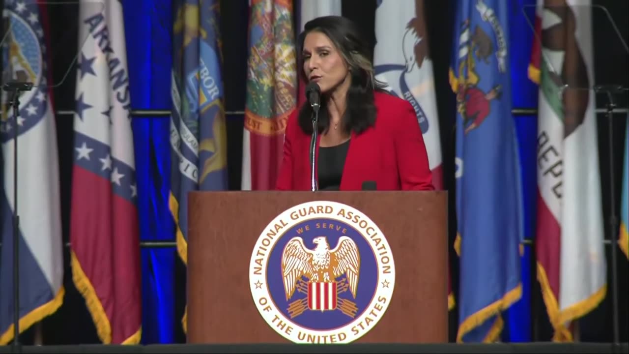 Tulsi Gabbard Endorses Donald Trump at National Guard Event in Michigan - August 26, 2024