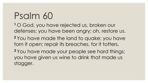 Psalm 60 Devotion