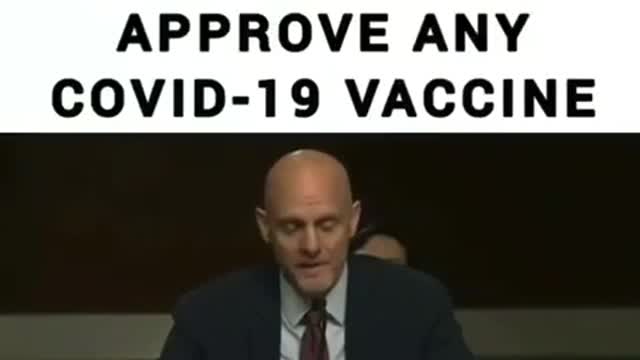 FDA WILL NOT AUTHORIZE OR APPROVE ANY VACCINE