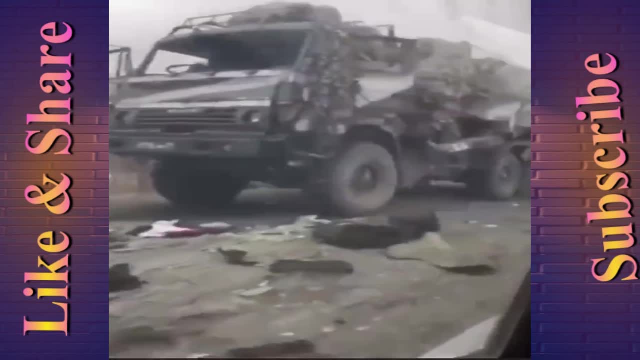 Ukrainian air strikes sent a Russian convoy straight to Hell