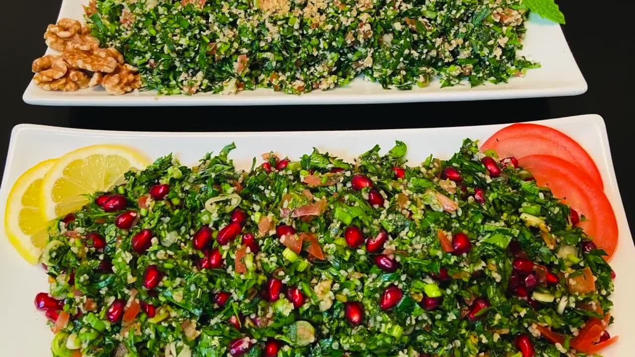 Tabbouleh Salad Recipes, (3 Different Ways) Traditional, Pomegranate, and Walnut Tabbouleh