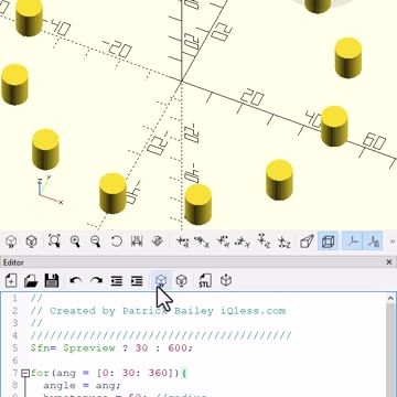OpenScad: Sin and Cos #3dprinting