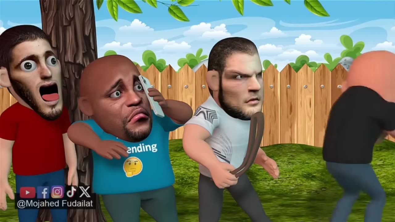 Khabib Nurmagomedov & Daniel Cormier Fighting Over BBQ