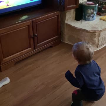 Little kid exploring his dance moves