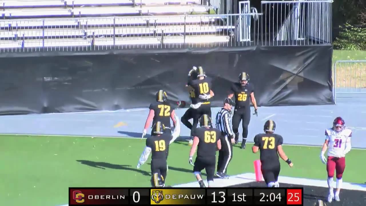 November 9, 2019 - College Football Highlights: DePauw vs. Oberlin