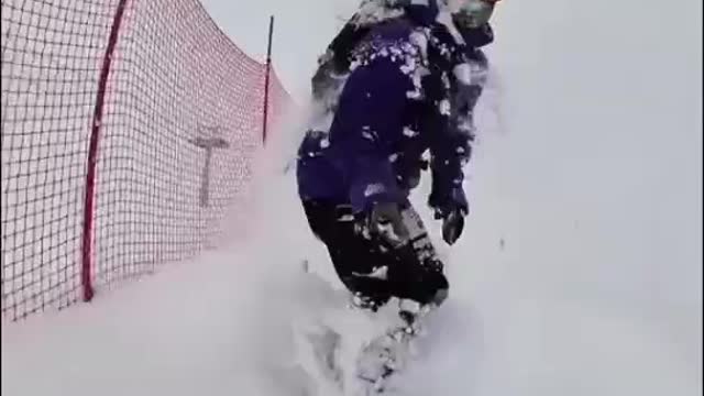 This skiing technique is very good