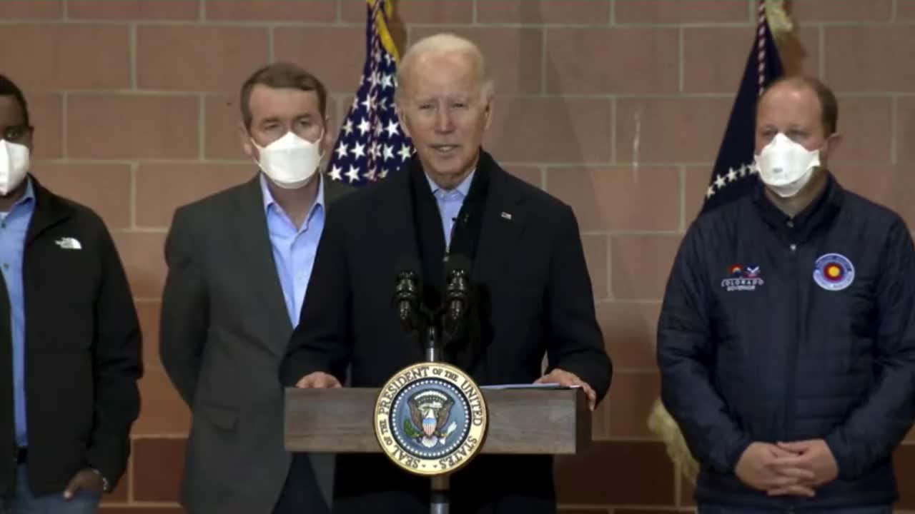 Biden after touring wildfire damage in Colorado that destroyed more than 1,000 homes