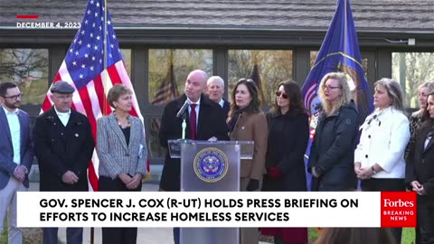 Utah Gov. Spencer Cox Holds Press Briefing On Increased Homelessness Services