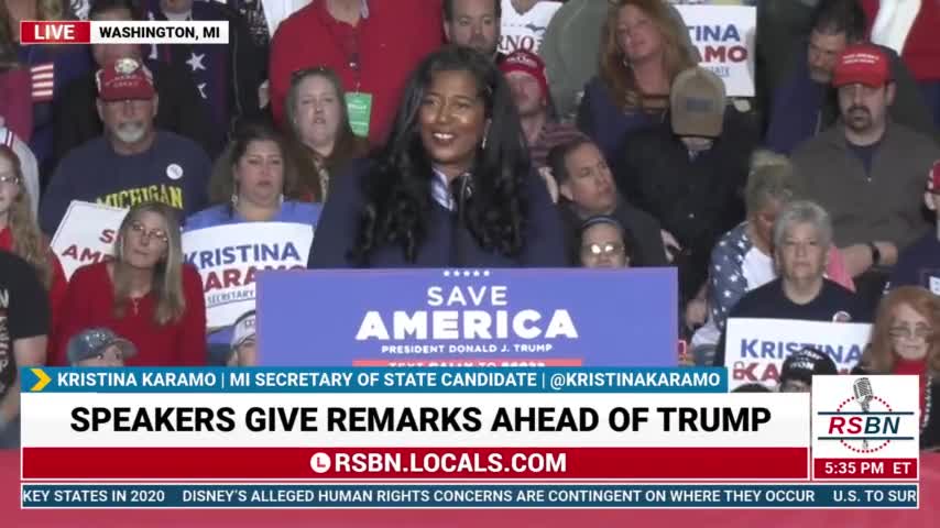 Kristina Karamo Full Speech at President Trump Rally in Michigan(Apr 2)