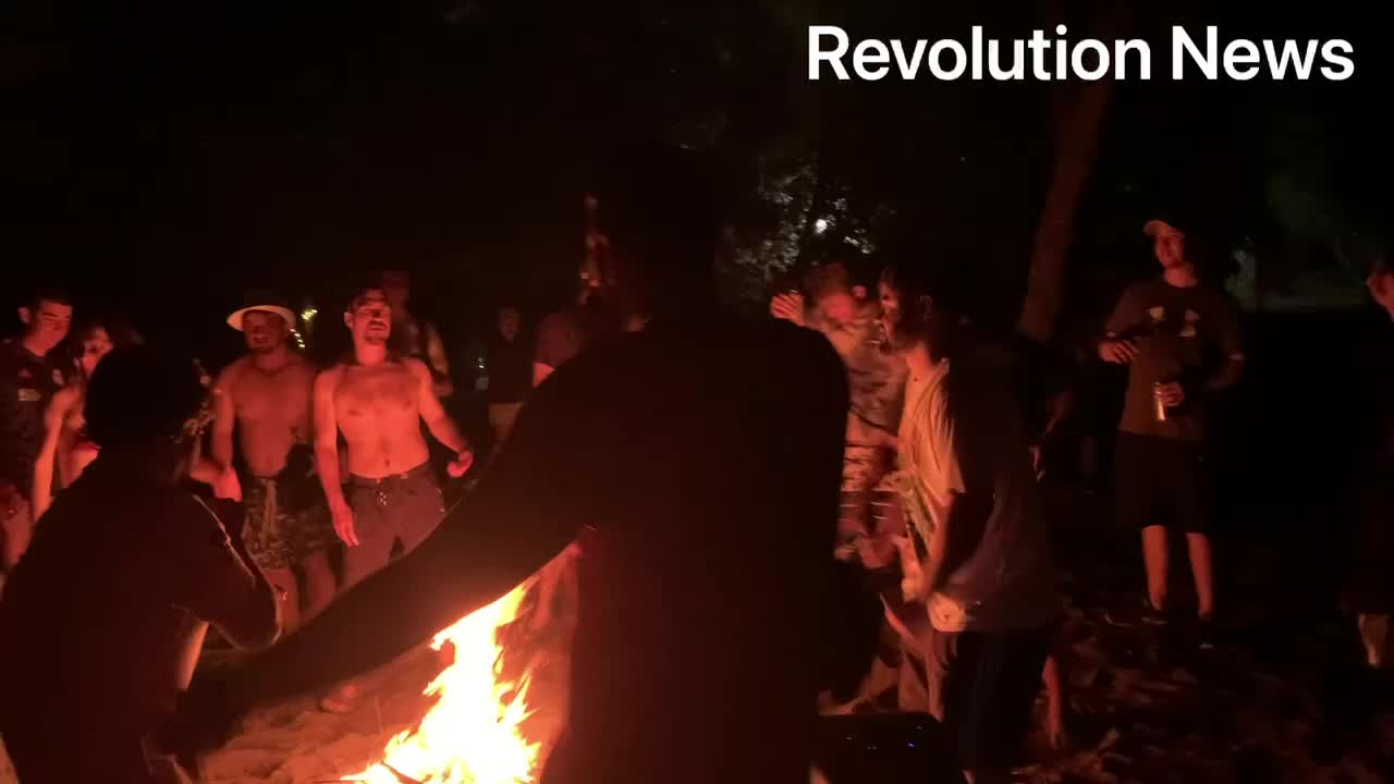 Exclusive raw video: cherry beach music protest