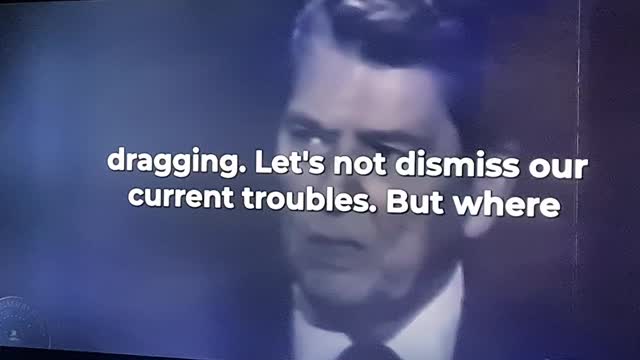 REAGAN TURNED THINGS AROUND. HEAR WHAT HE SAID..