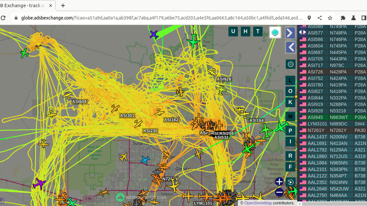 Bird Nazi N745PA, Skywest Nazi Craft over Morristown Cell Node - Feb 1st 2024