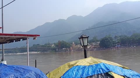 View of Rishikesh near Ram jhula