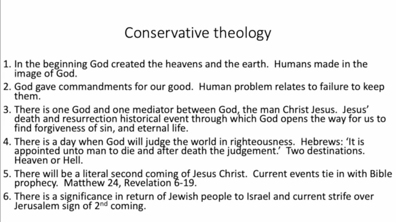 Being conservative