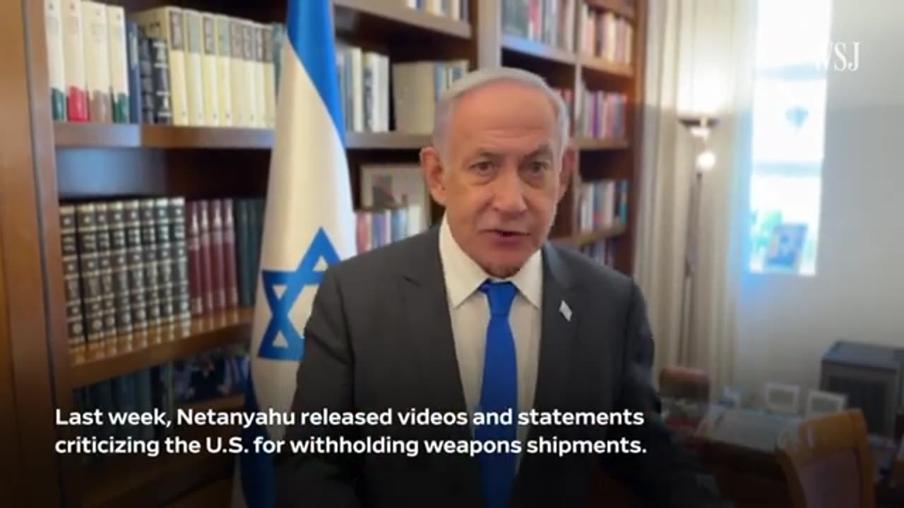 Netanyahu Calls Out 'Dramatic Drop' in U.S. Arms Shipments to Israel | WSJ News