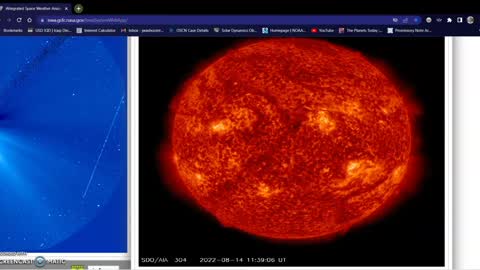 Inbound CME from C-Flare 08-14-22