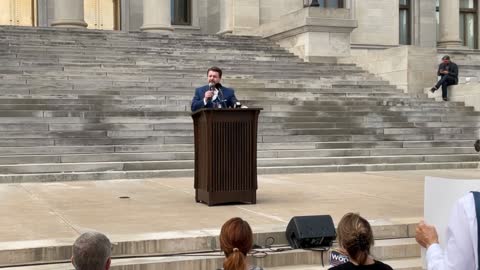 Senator Jason Rapert At The State Capitol Steps