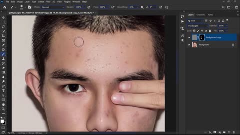 Fastesy way to clean your face in photoshop.