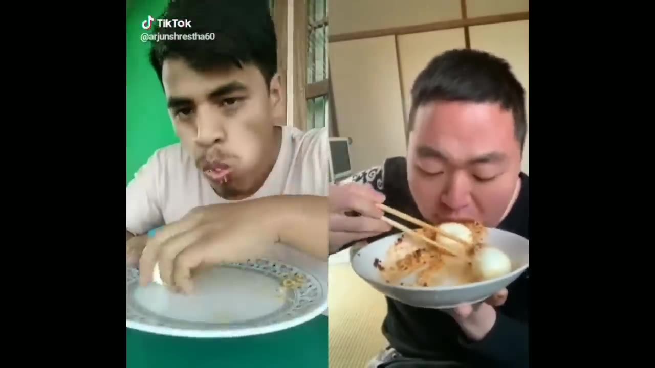 Funny Food Challange On TikTok - Who will win INDIA Vs CHINA - Be Me Stick -