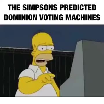 The Simpsons knew about the voting machines