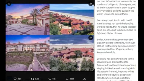 ***Zelensky Buys $20MM Mansion In Florida? And Is Made U.S. Citizen?***