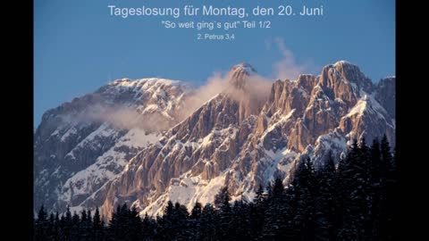 Tageslosung für Montag, den 20. Juni