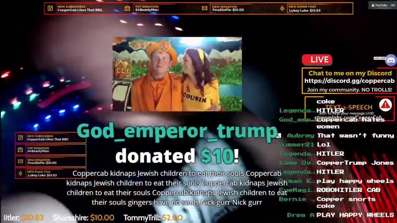 Coppercab gets TTS Spammed into Oblivion