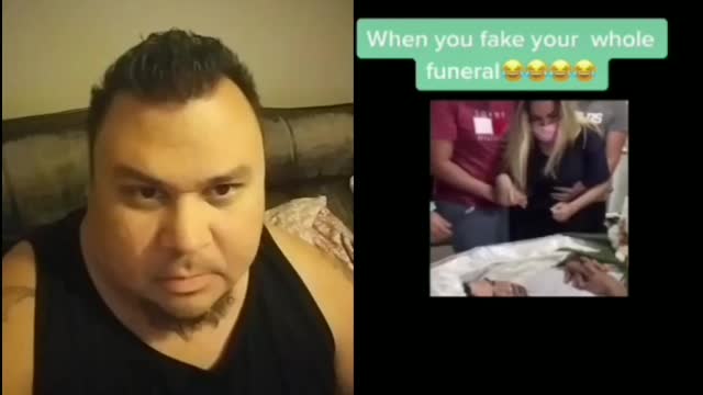 Faking your own funeral "reaction"